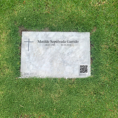 QR Memorial Virtual en Lápida
